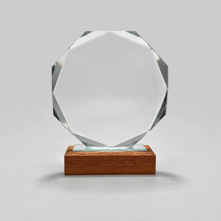 Octagon Crystal Award