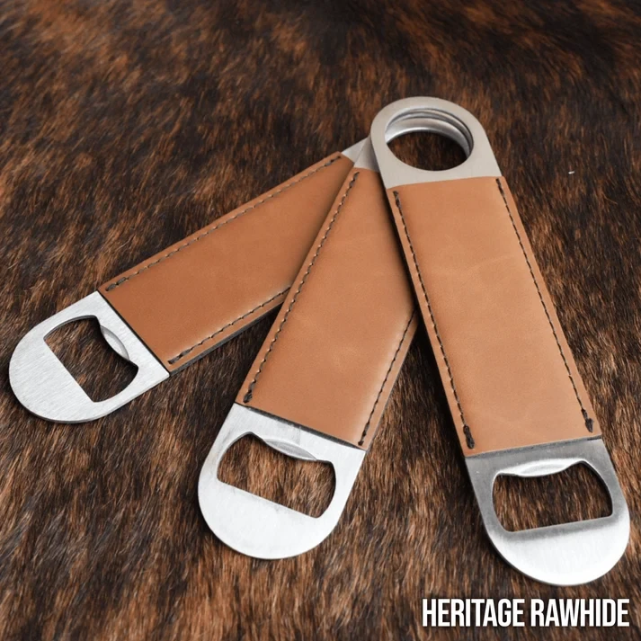 Heritage Rawhide leatherette bottle opener