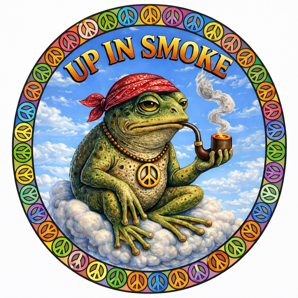 Frog on a Cloud of Peace