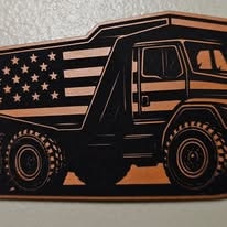 Patriotic Dump Truck