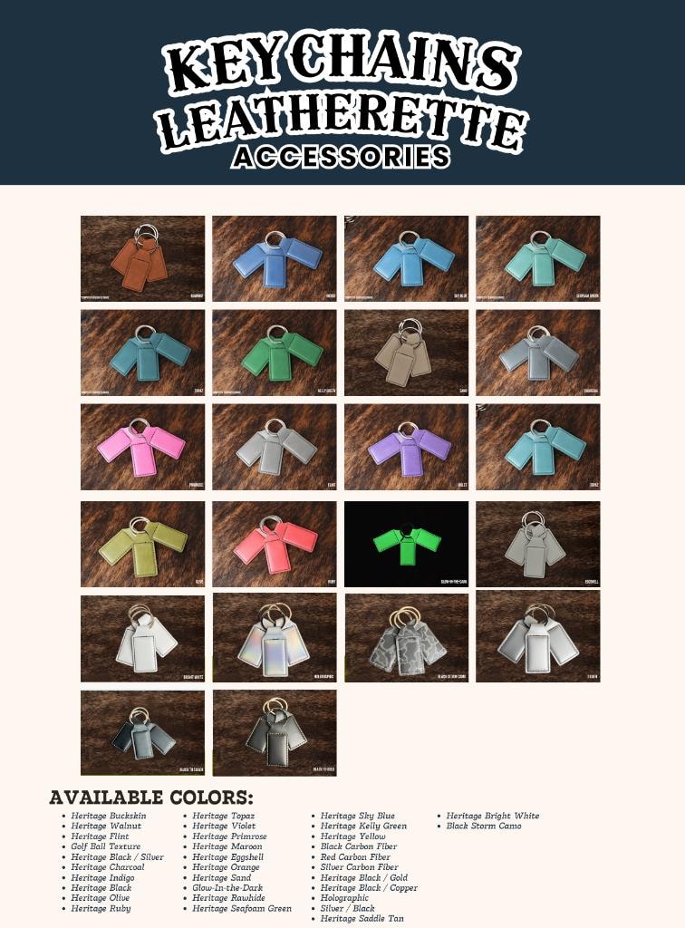 Leatherette key chains — color catalog page 3