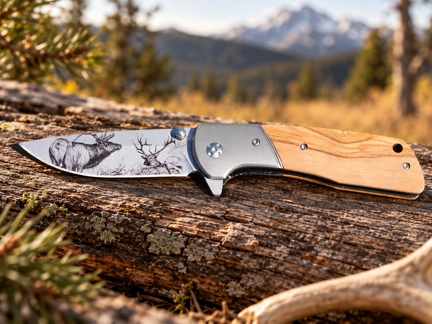 Hunting Knife — Log Series