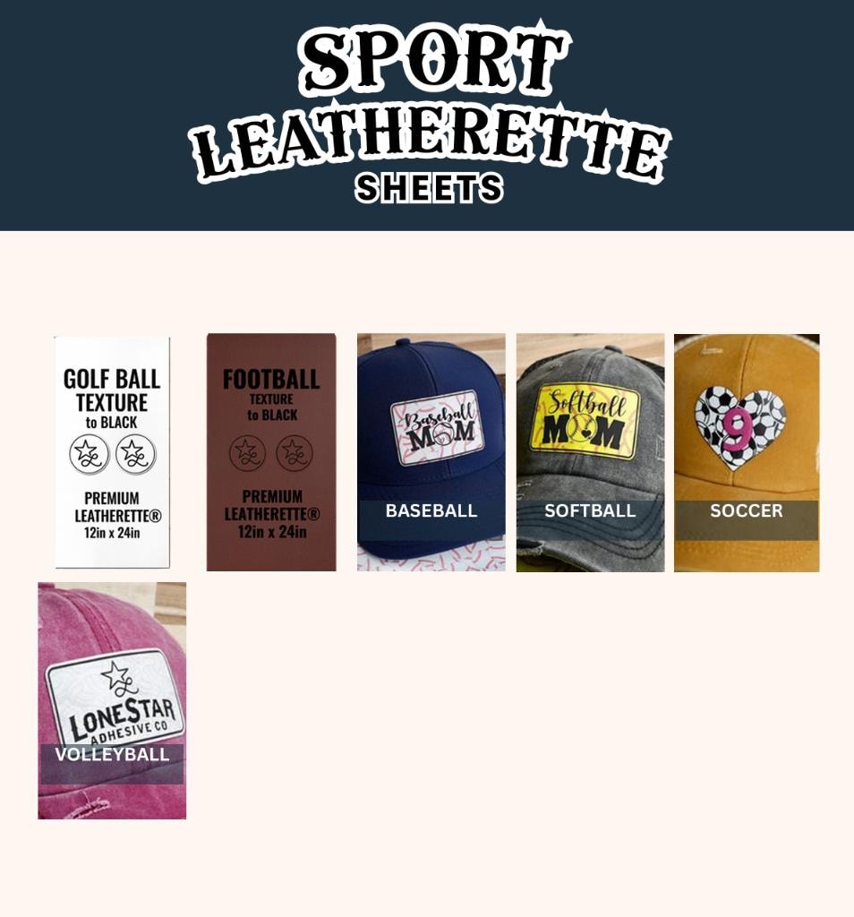 Sport Leatherette — Golf Ball Texture, Football Texture, Baseball, Softball, Soccer, Volleyball