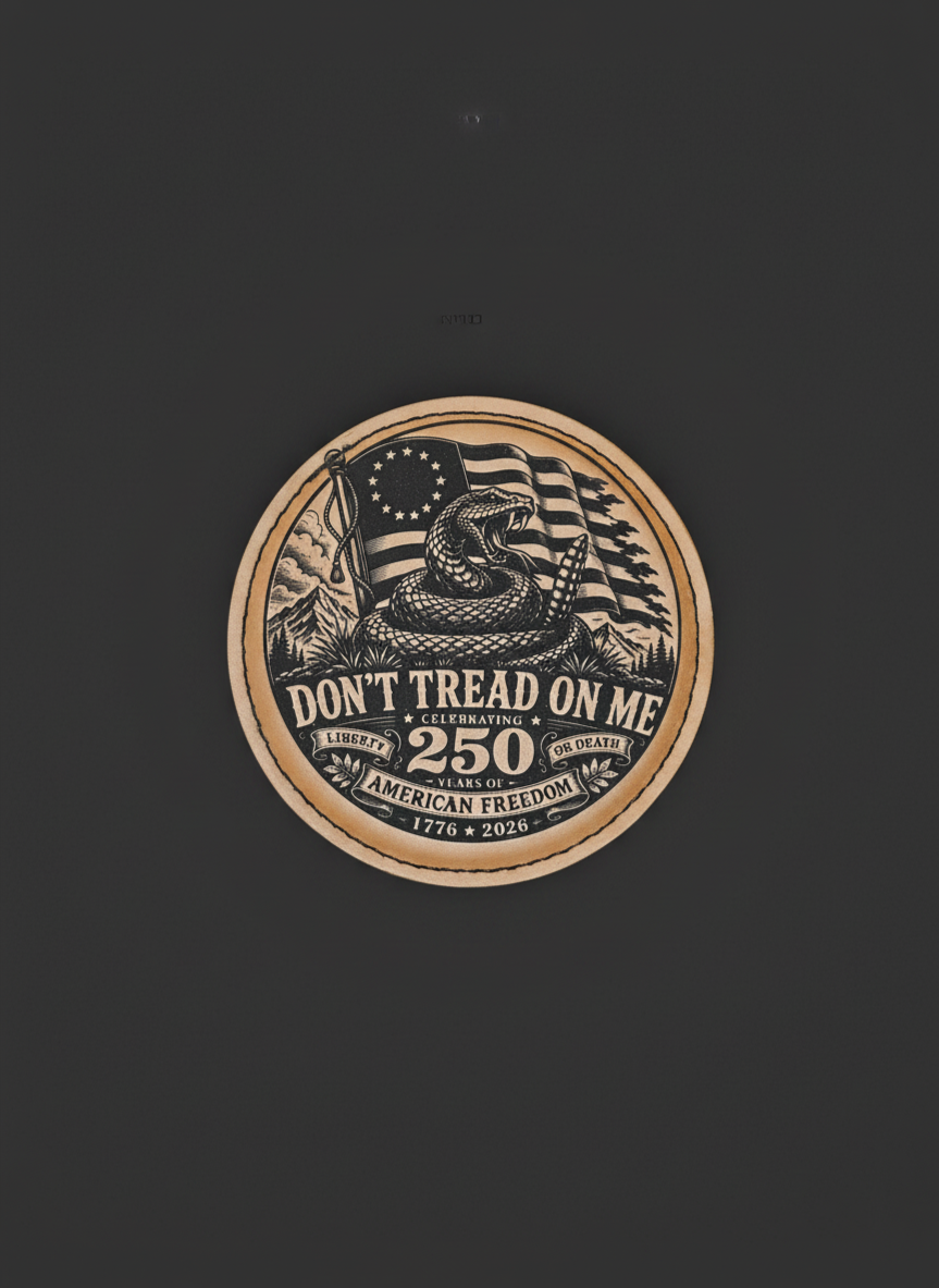 America 250 Eagle Coaster — Tan