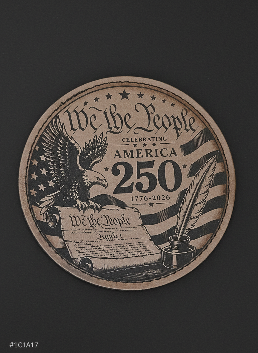 Don't Tread On Me 250 Coaster — Tan (Variant 2)