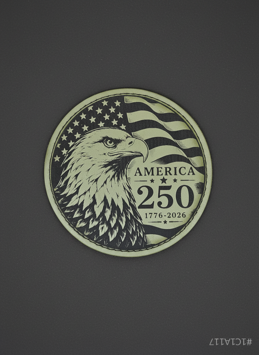 America 250 Eagle Coaster — Olive (Variant 2)