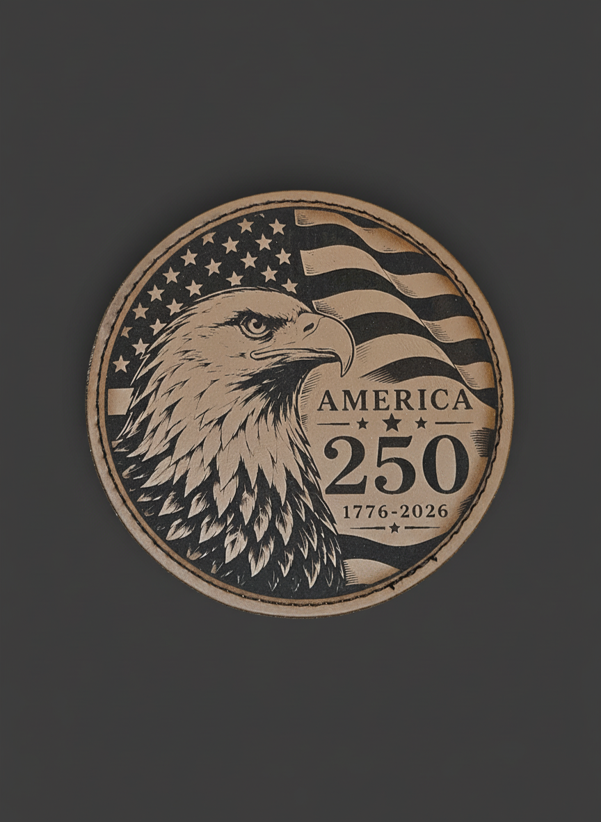 America 250 Eagle Coaster — Olive (Variant 3)