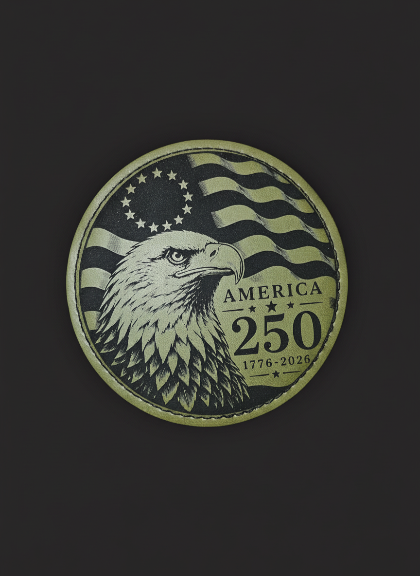 Don't Tread On Me 250 Coaster — Tan