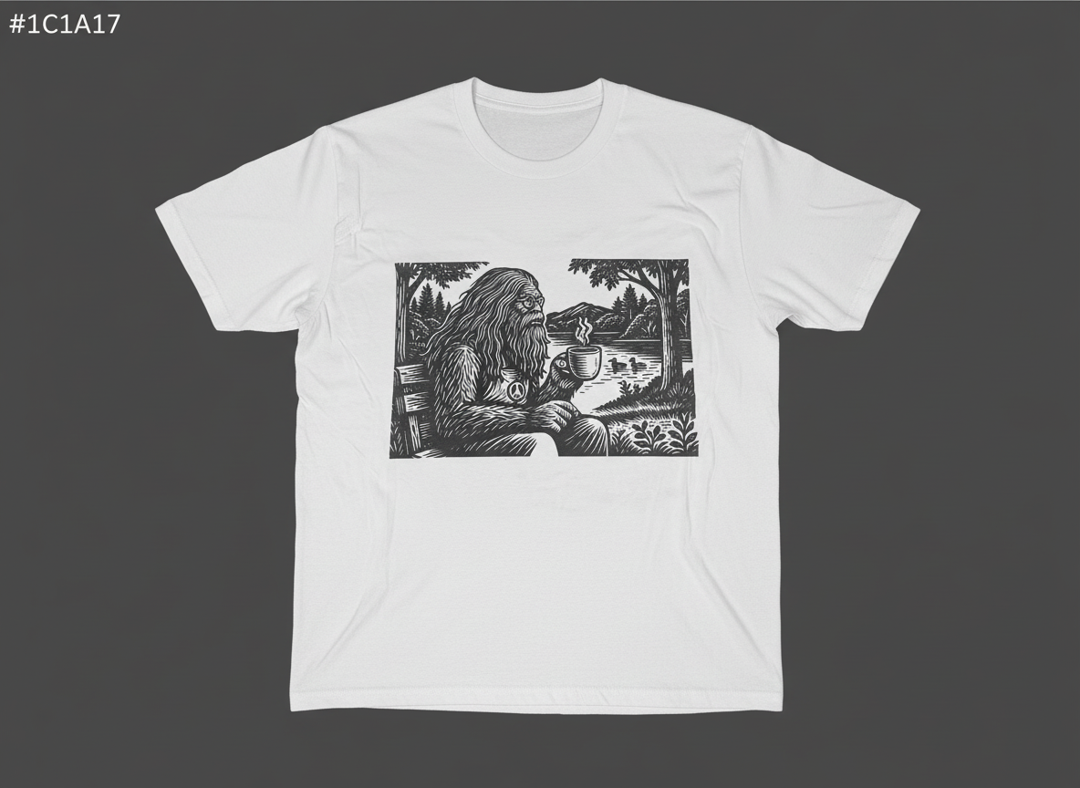 Bigfoot Morning Coffee T-Shirt