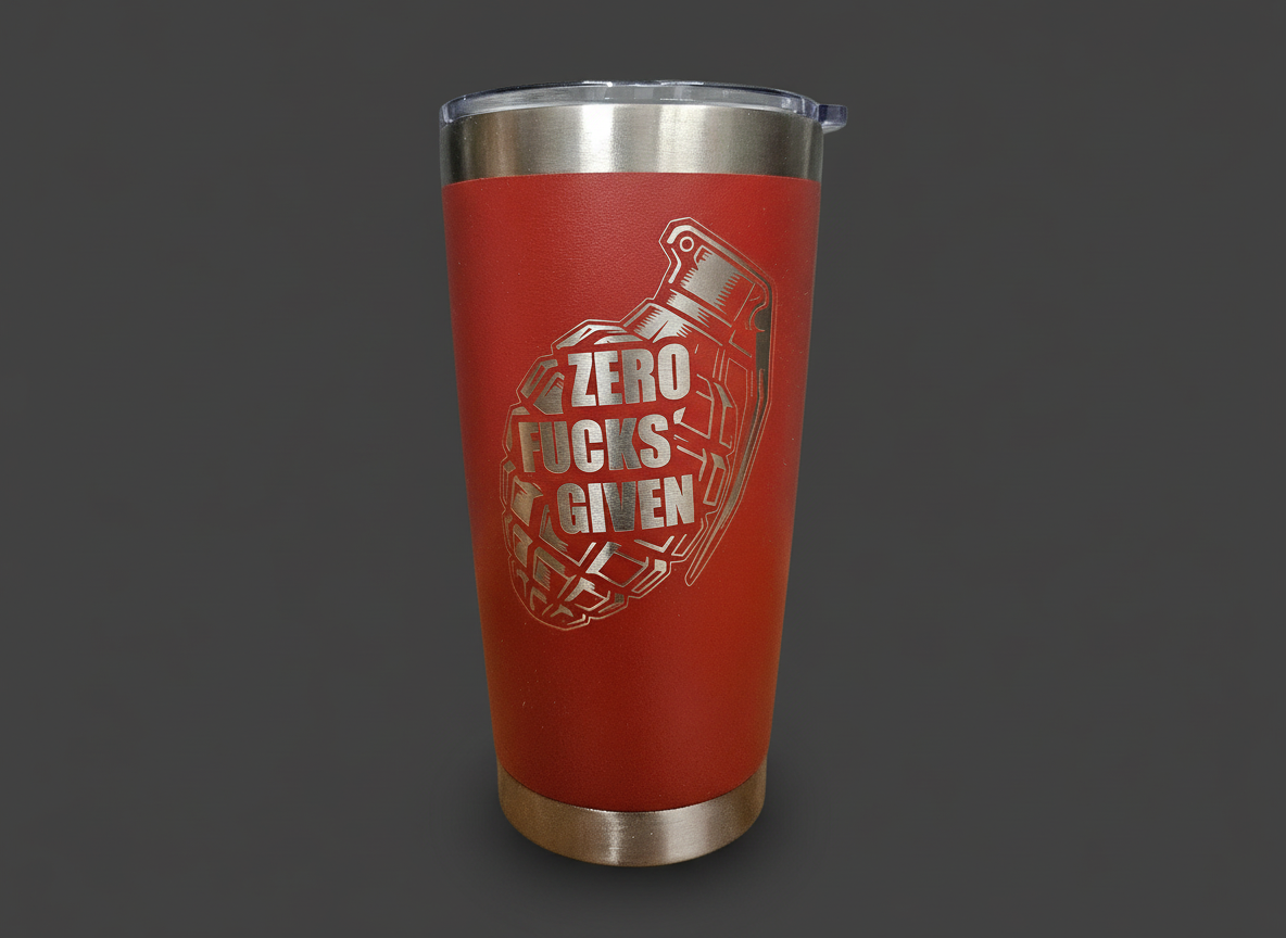 Zero Fucks Grenade Tumbler
