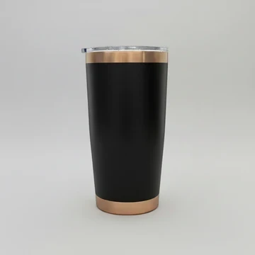 Copper / Black 20oz stainless tumbler