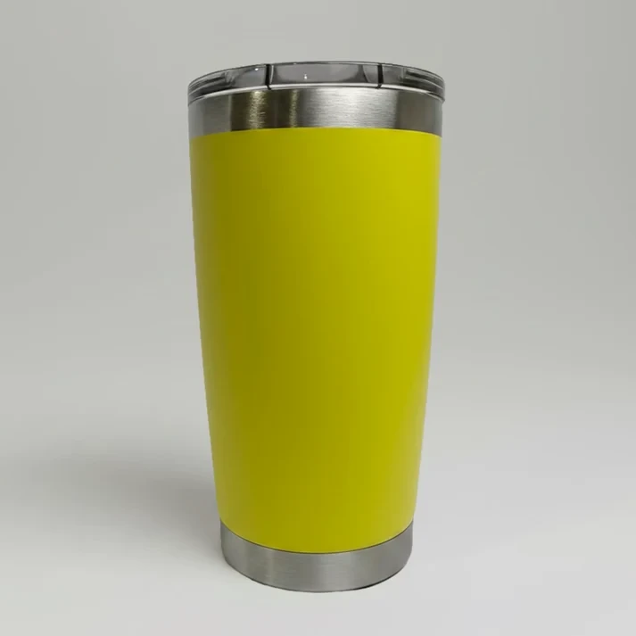 Yellow 20oz stainless tumbler
